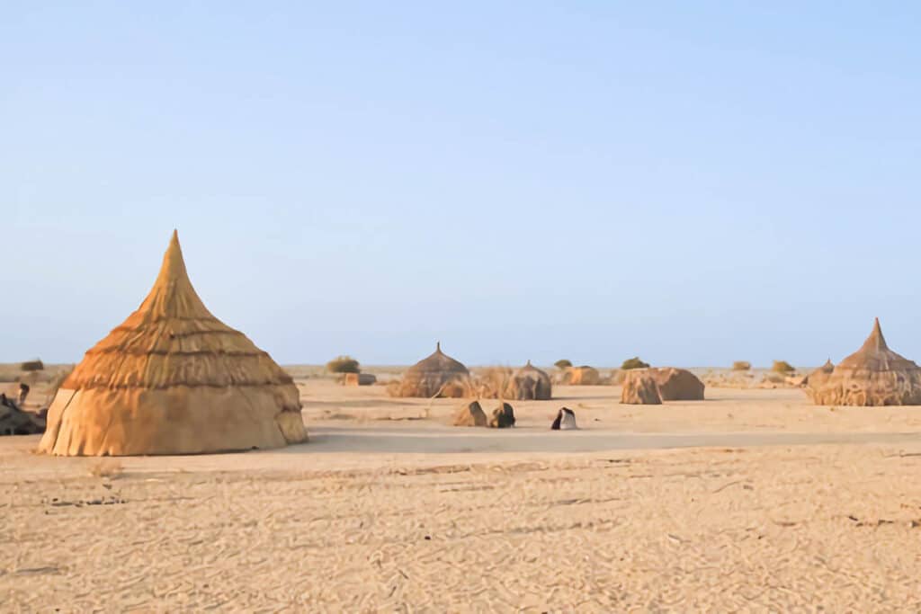 hutte de chaume tchad