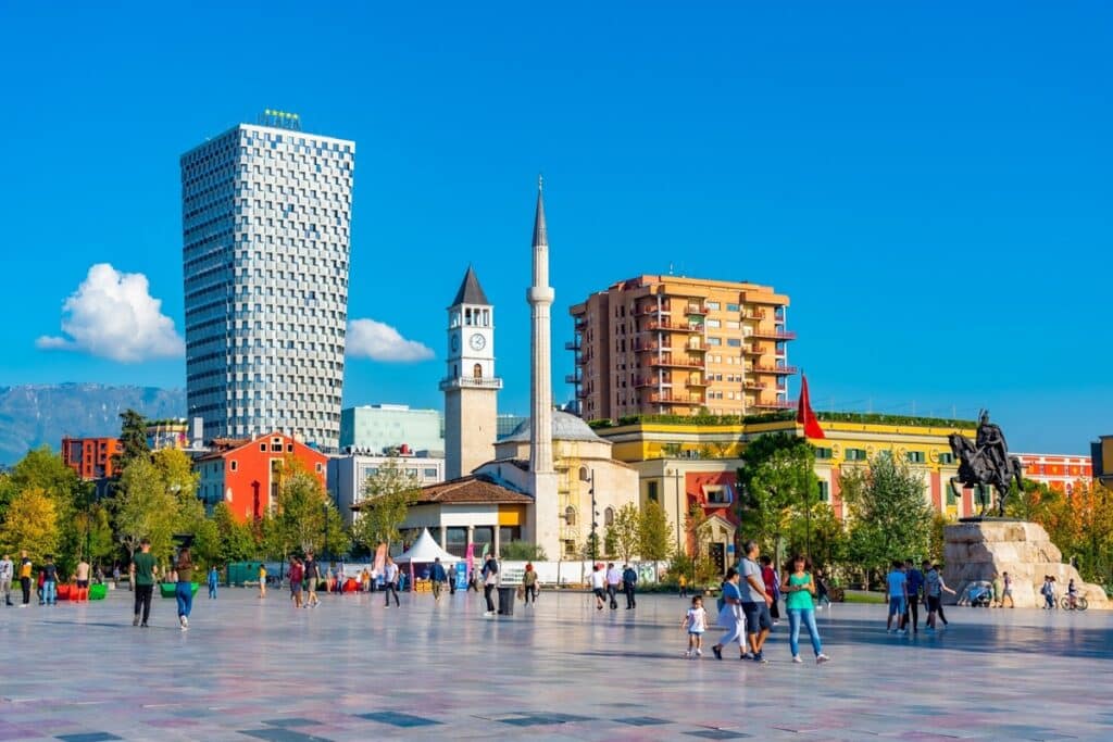 place Skanderbeg à Tirana