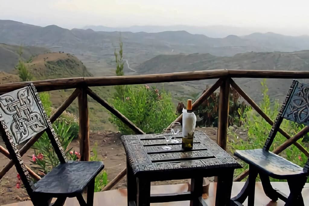 terrasse avec vue