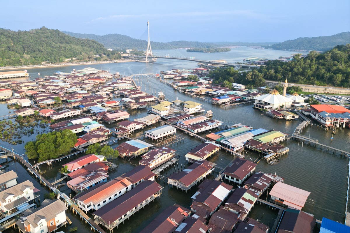 Kampong Ayer village sur pilotis