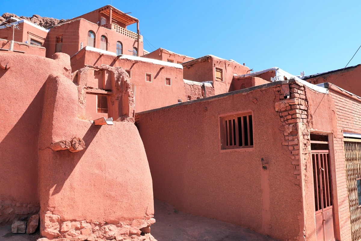 maisons en adobe rouge d'Abyaneh