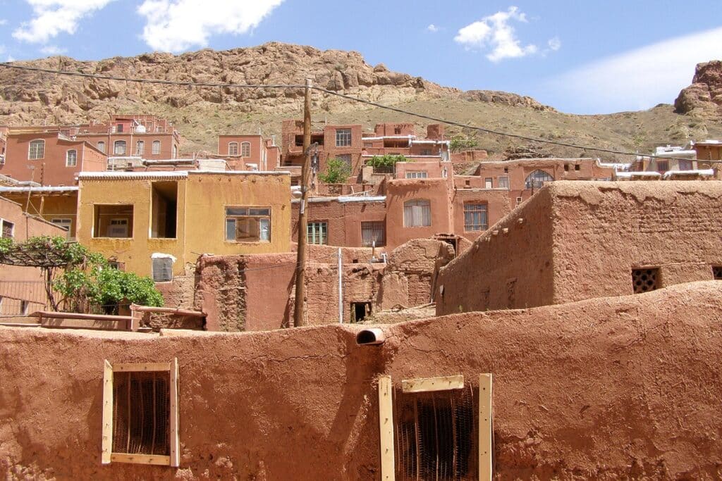 maisons rurales en pisé en Iran