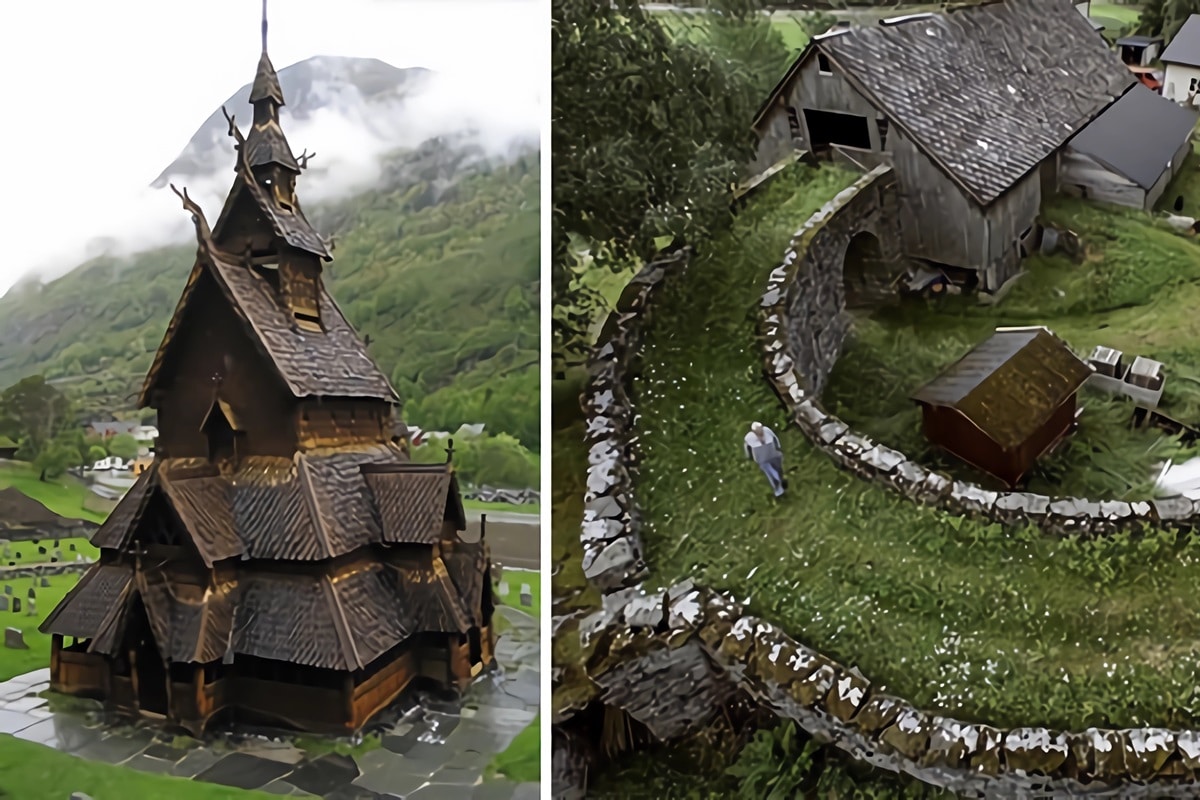 Architecture de conte de fée en Norvège