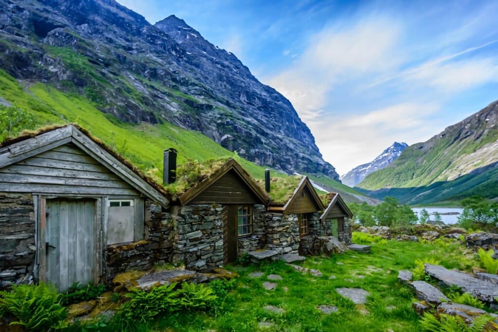 Architecture de conte de fée en Norvège