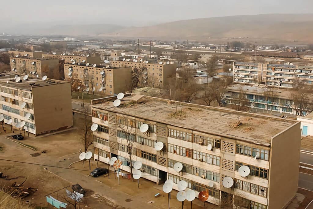 bâtiments soviétiques au Turkménistan