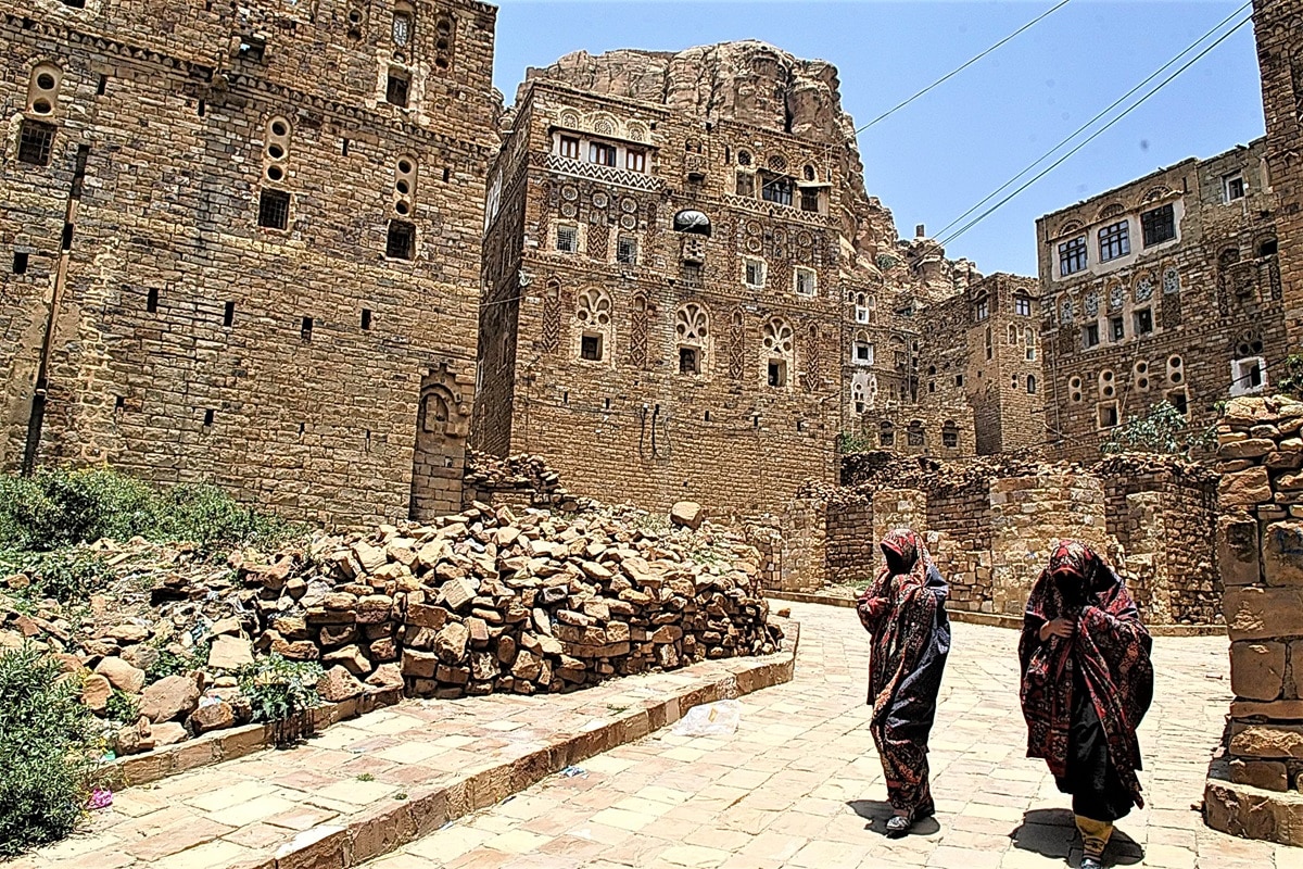 maisons au Yémen