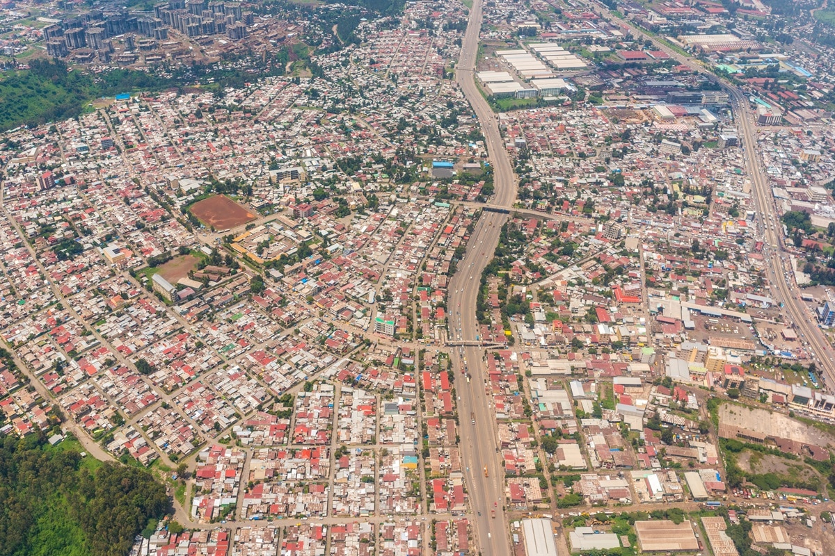 Addis-Abeba vue du ciel