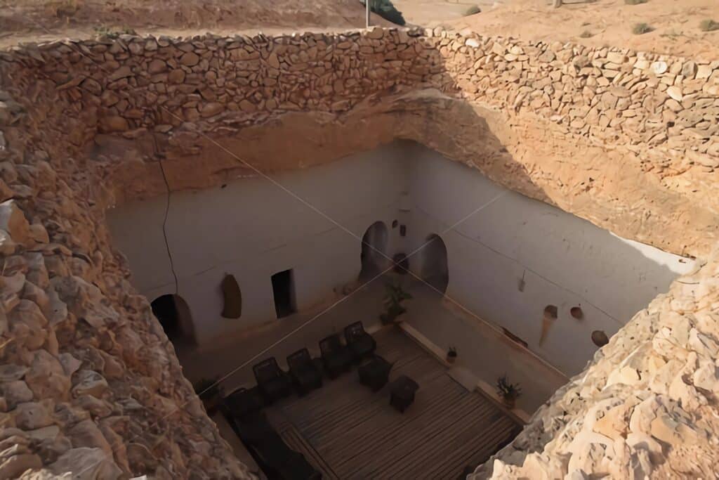 maison troglodyte de Gharyan en Libye