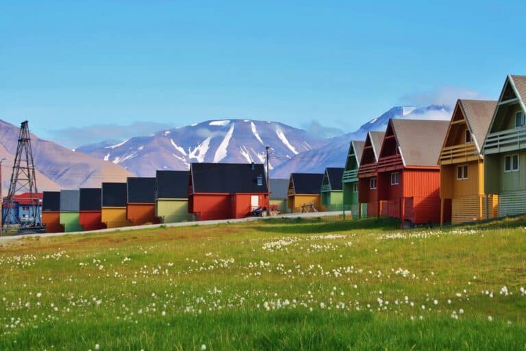Longyearbyen maisons colorées