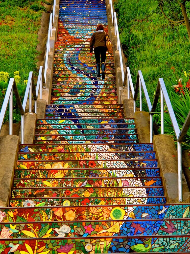 escalier mosaiques san francisco