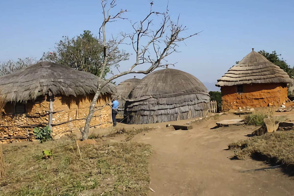 Village traditionnel au Swaziland