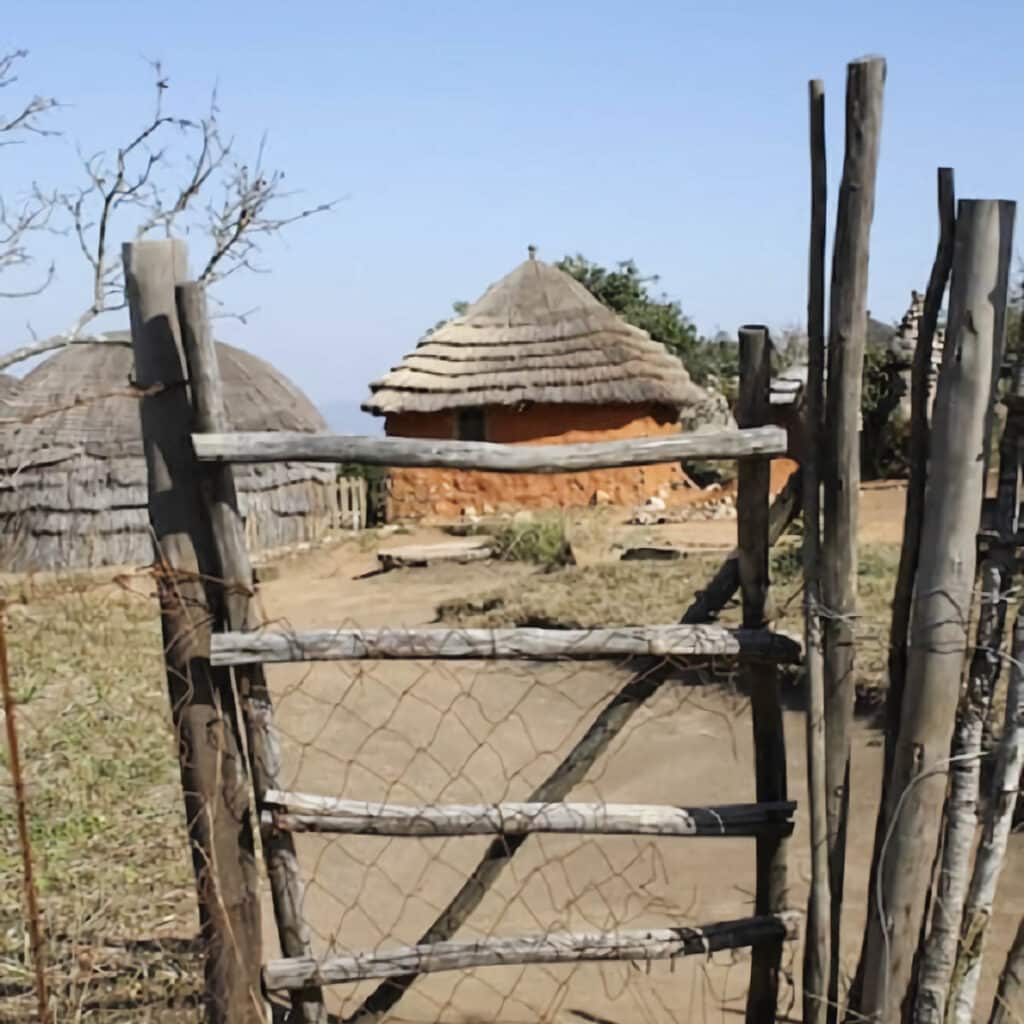 Village traditionnel au Swaziland