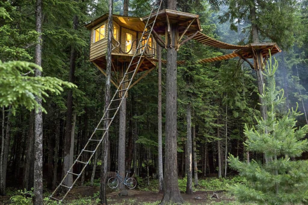 Cette cabane dans un arbre est un rêve d'enfance devenu réalité