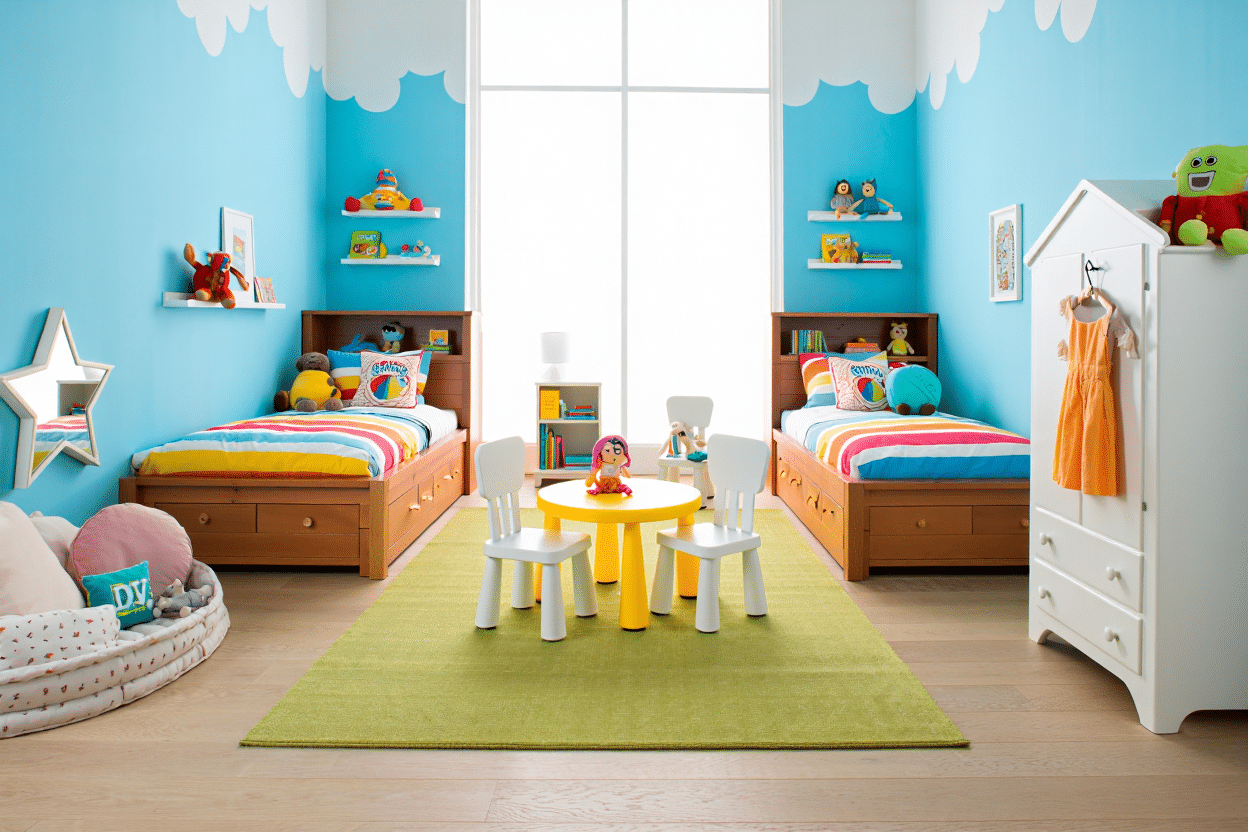 Pourquoi opter pour une chambre d'enfant aux couleurs joyeuses