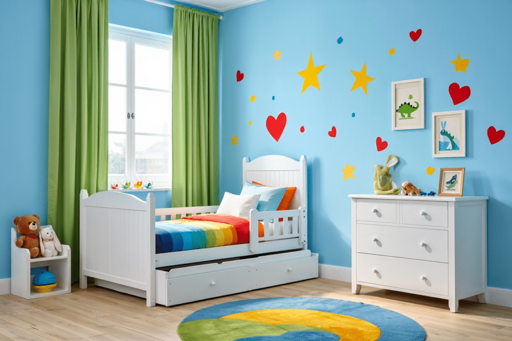 chambre enfant colorée