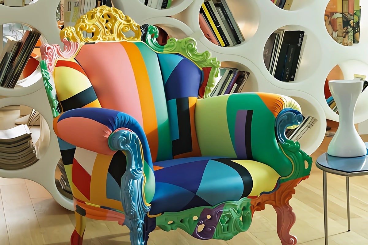 Fauteuil multicolore de Cappellini
