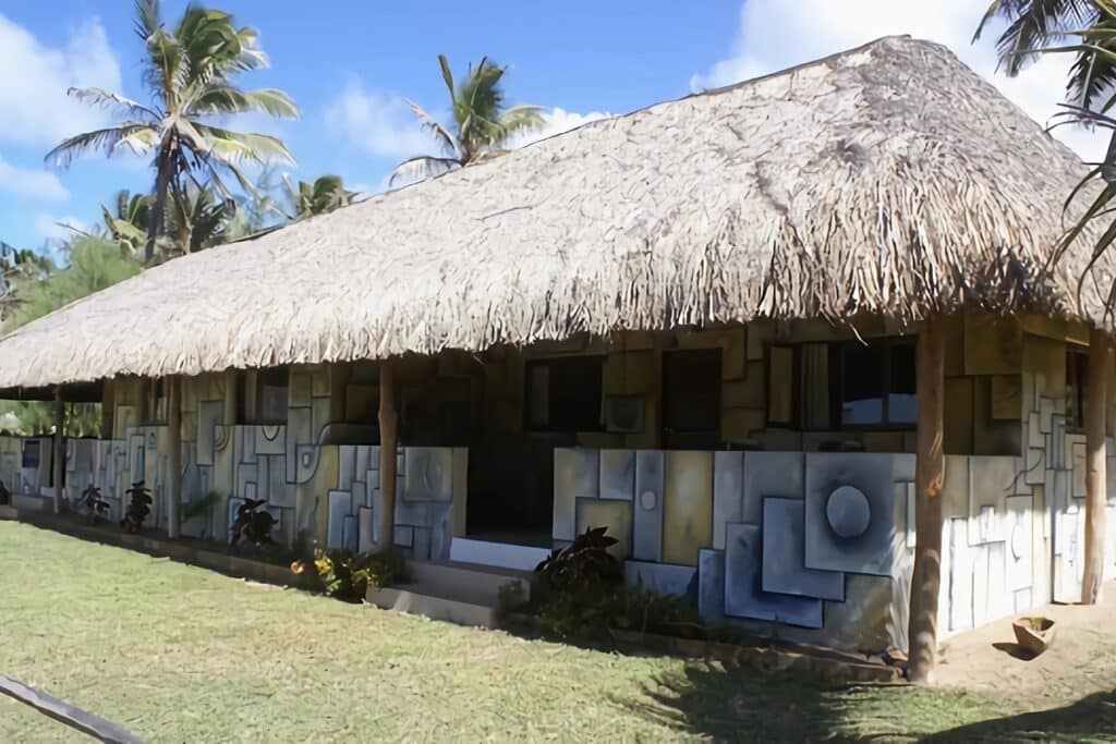 maison colorée au Mozambique