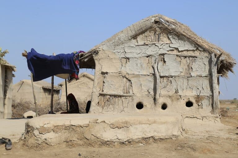 les maisons rurales au Pakistan