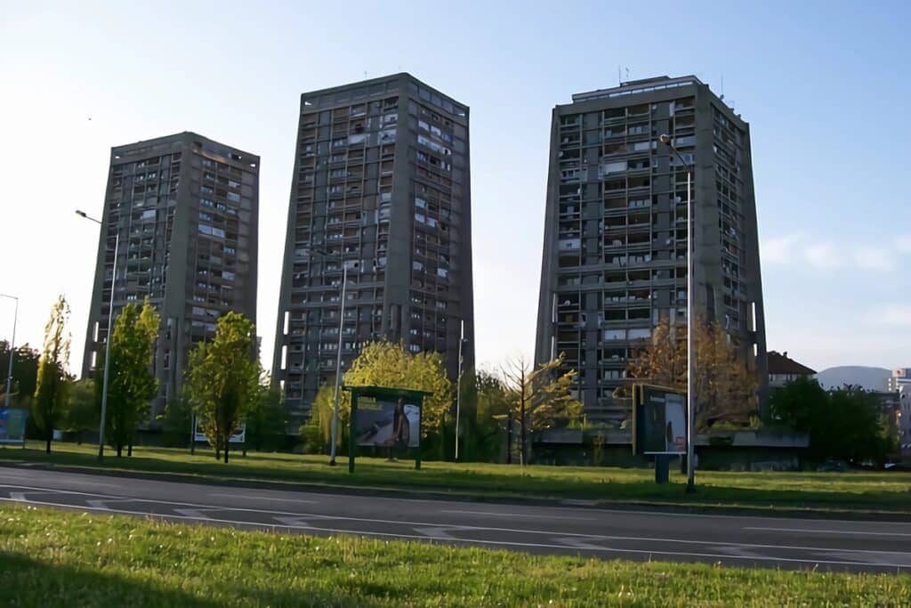 vieux immeubles en Croatie