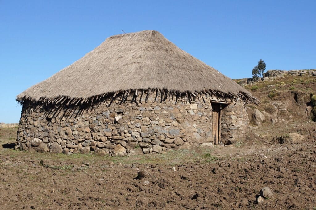 maison traditionnelle d'Amhara