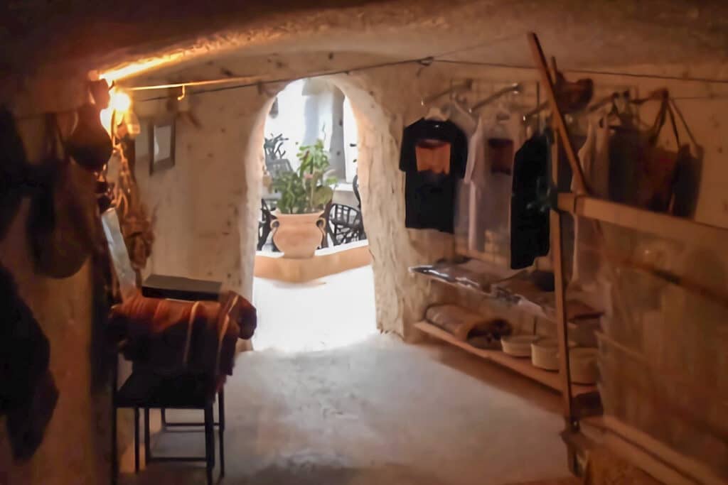 intérieur maison troglodyte de Gharyan