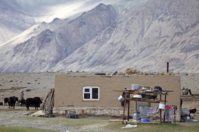 maison traditionnelle du Tadjikistan