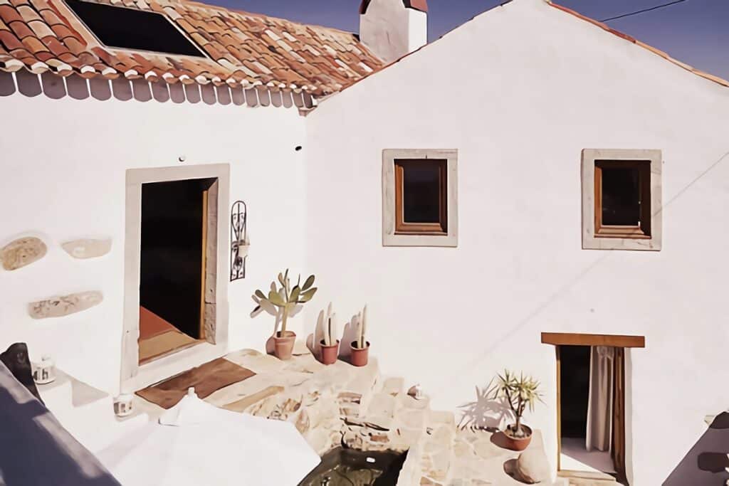 rénovation d'une vieille ruine en pierre portugaise