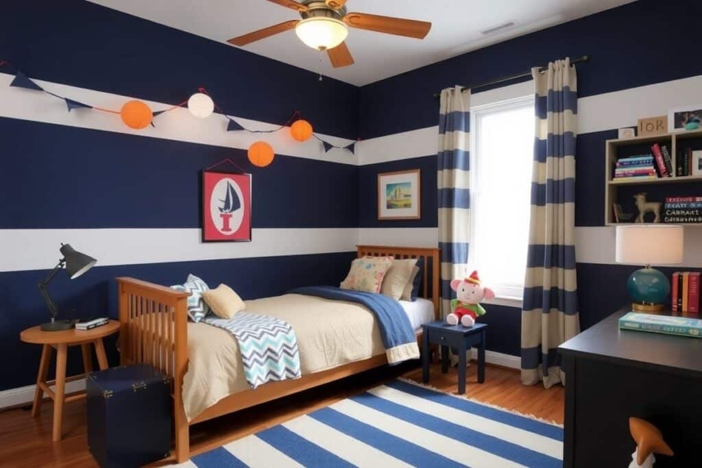 chambre de garçon inspirée du nautisme