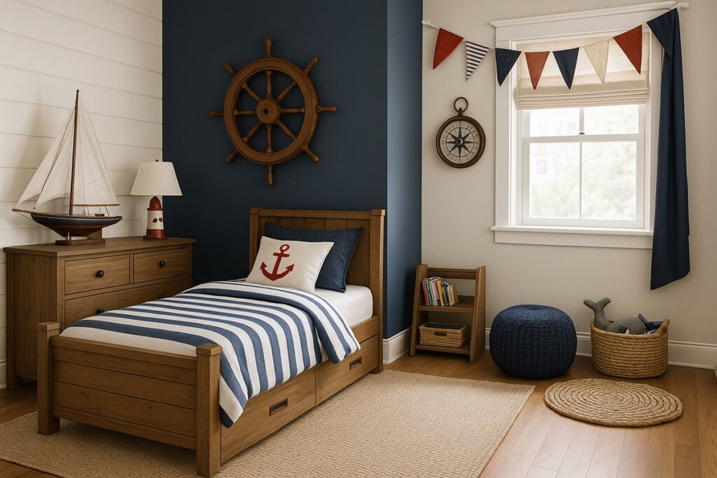 chambre enfant thème nautique