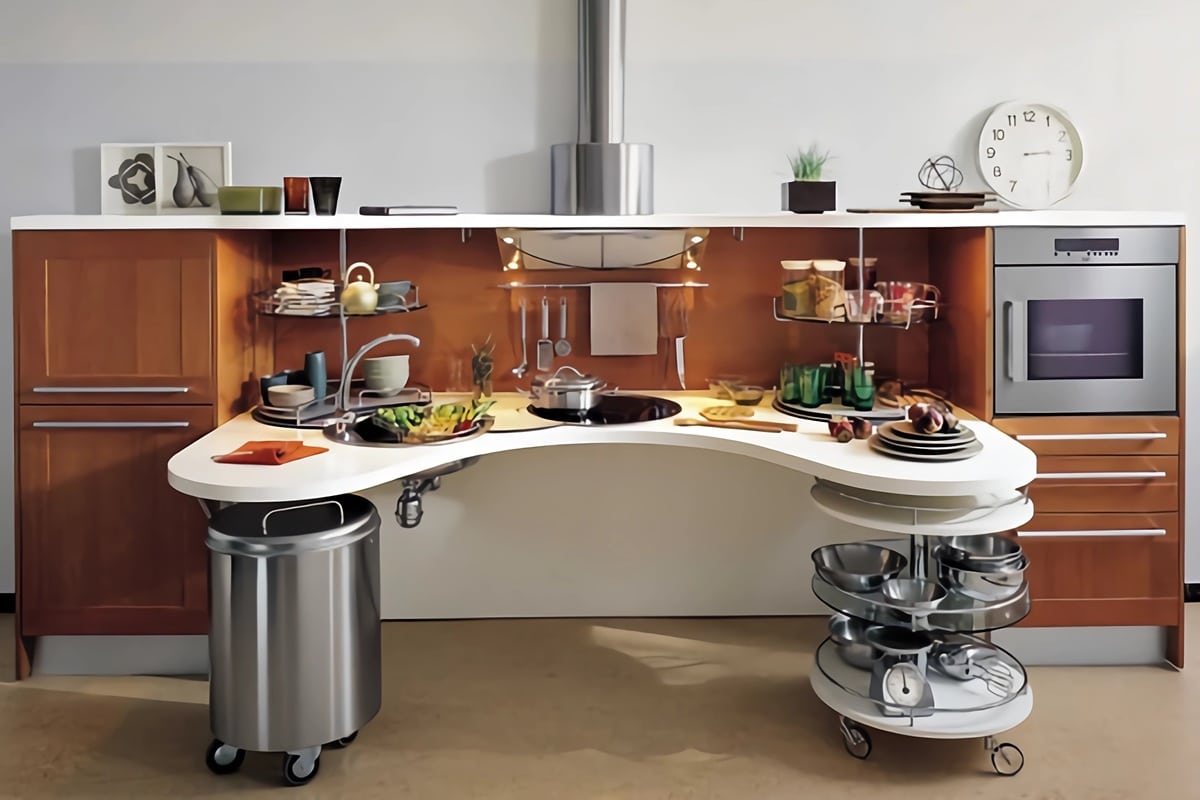 cuisine ergonomique adaptée aux fauteuils roulants
