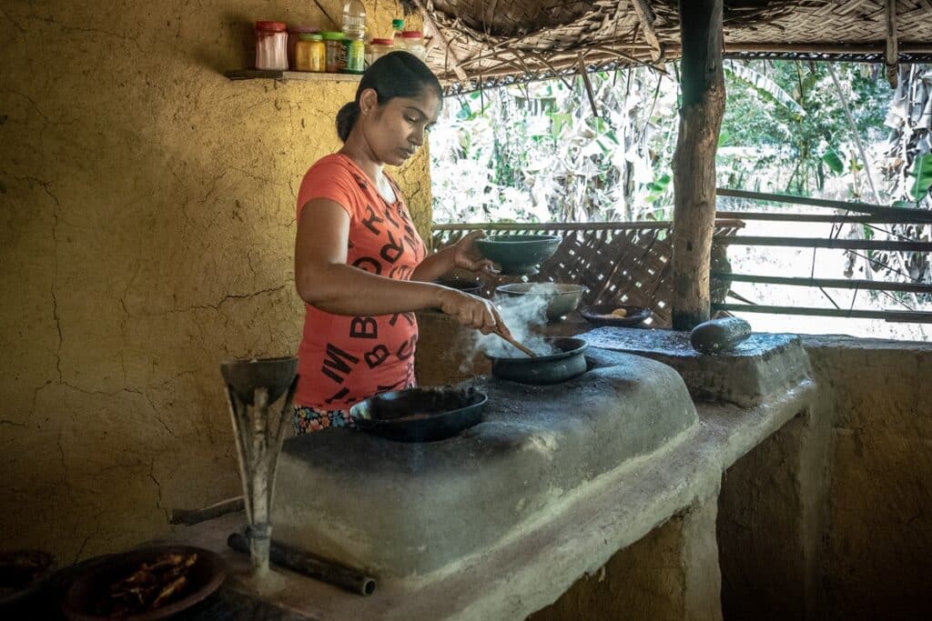 cuisine rurale Sri Lanka