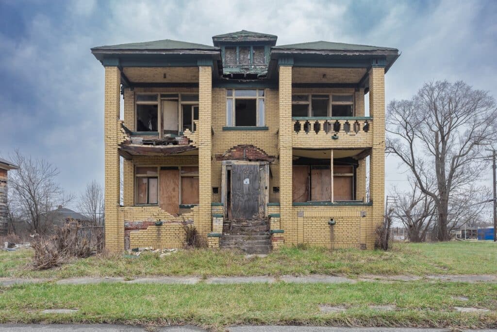 maison abandonnée à Détroit