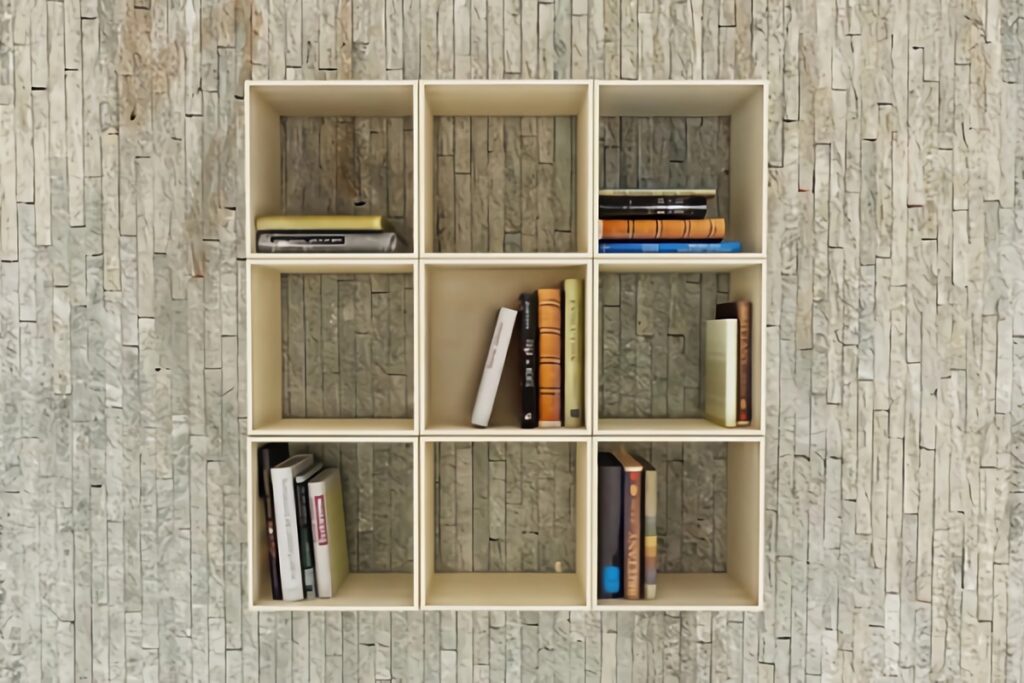 Une étagère à livres modulable
