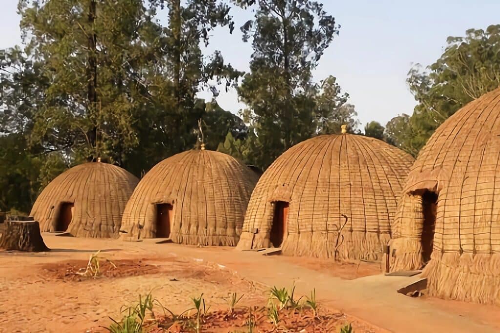 village huttes swaziland