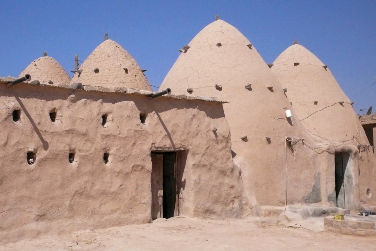 maison à coupole dans le nord de la Syrie