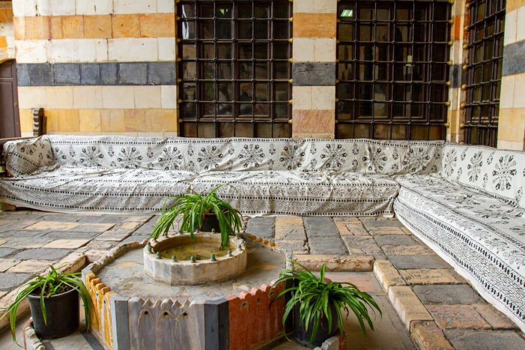 cour intérieure de maison en Syrie