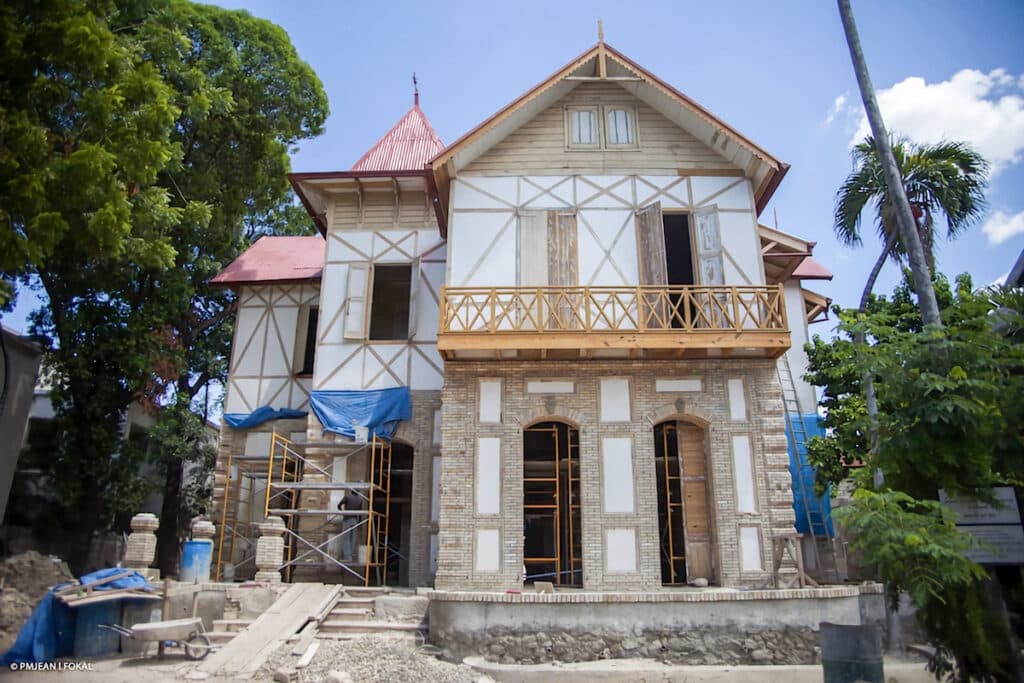la maison Dufort pendant les travaux