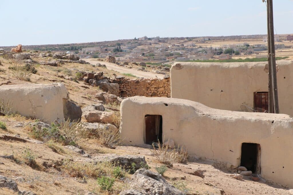 maison rurale en pisé en Syrie