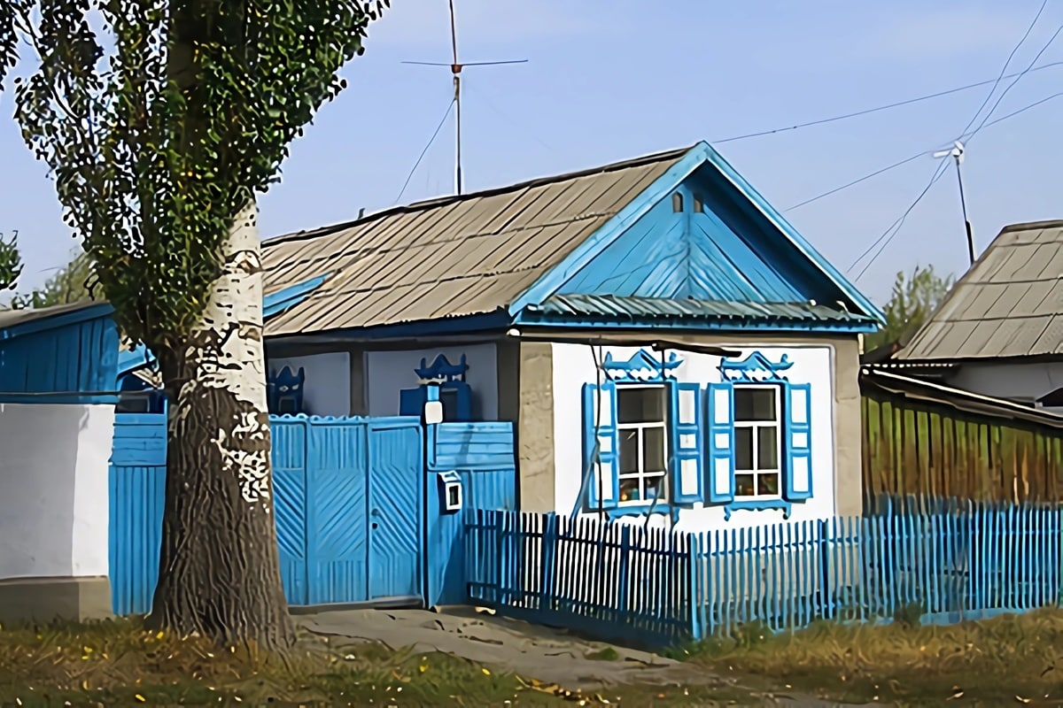 maison au Kirghizistan