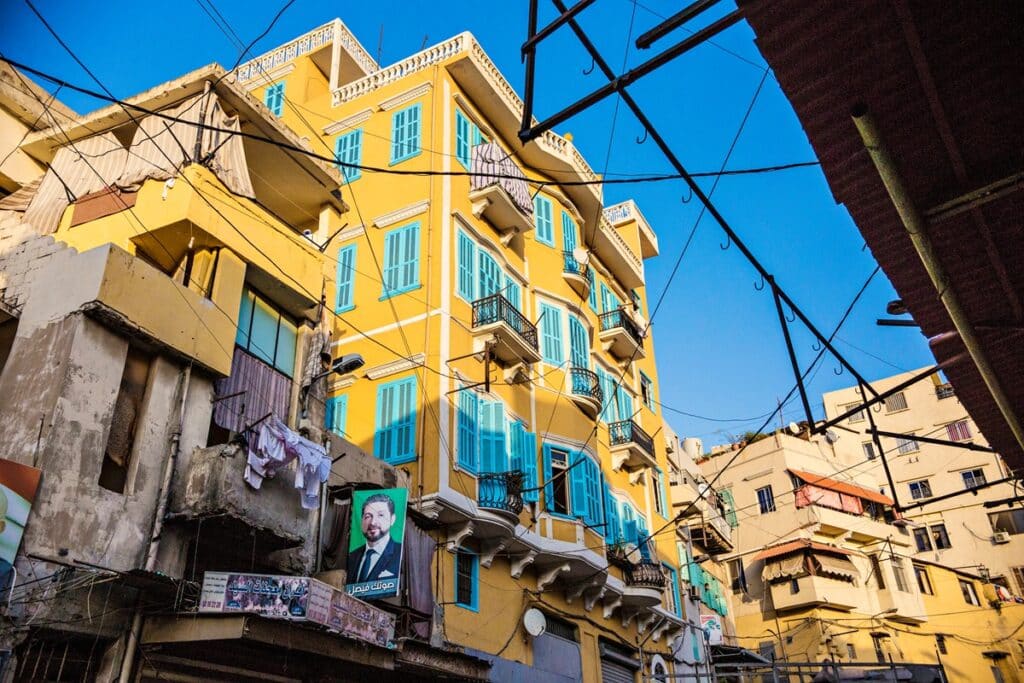 Vieilles bâtisses dans la vieille ville de Tripoli