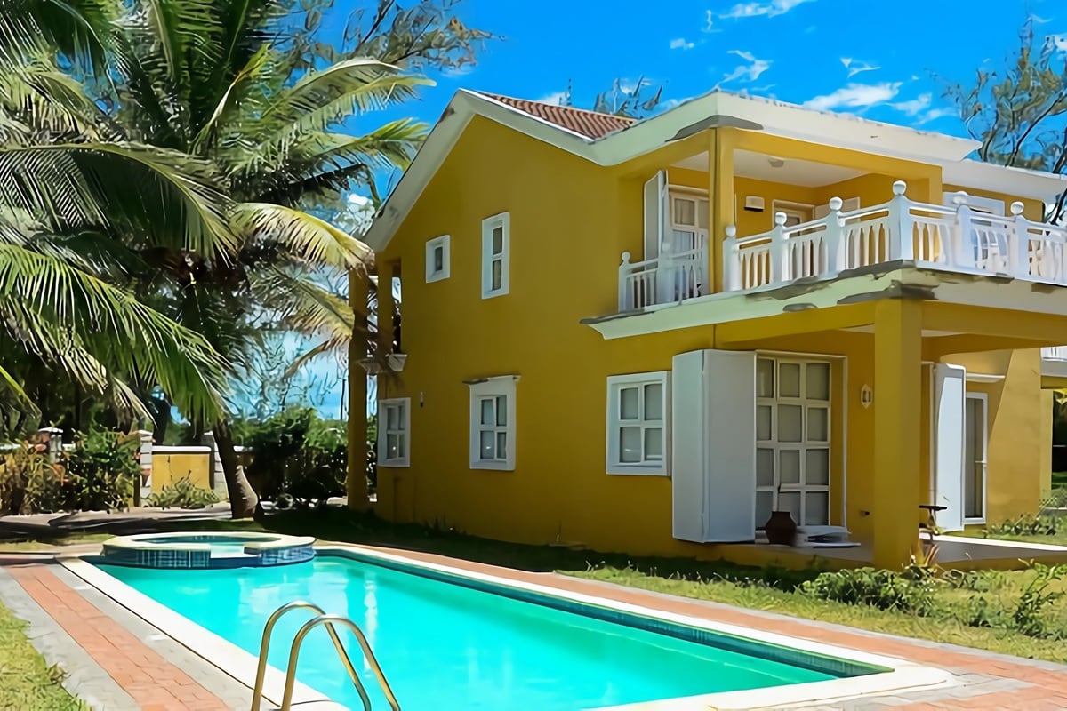 Villa colorée à l'île Maurice