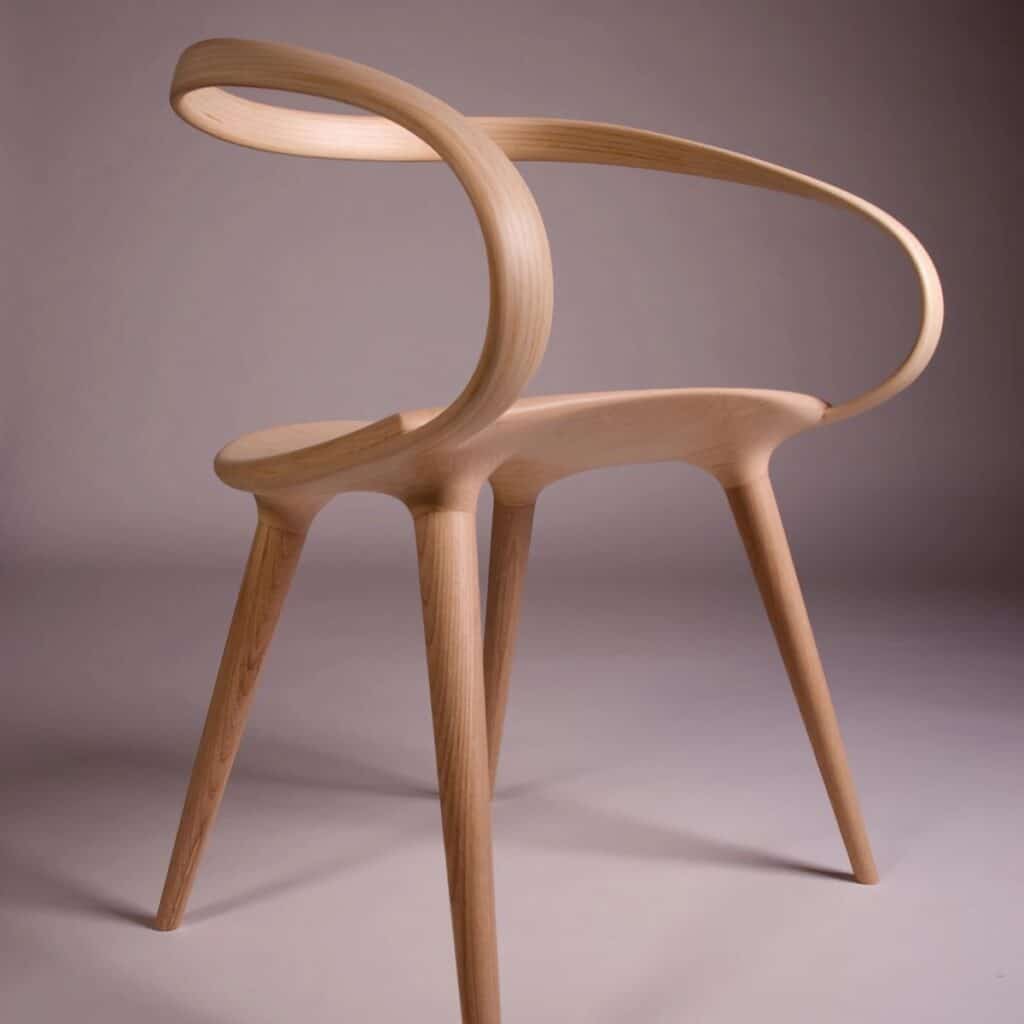 Velo Chair en bois de Jan Waterston