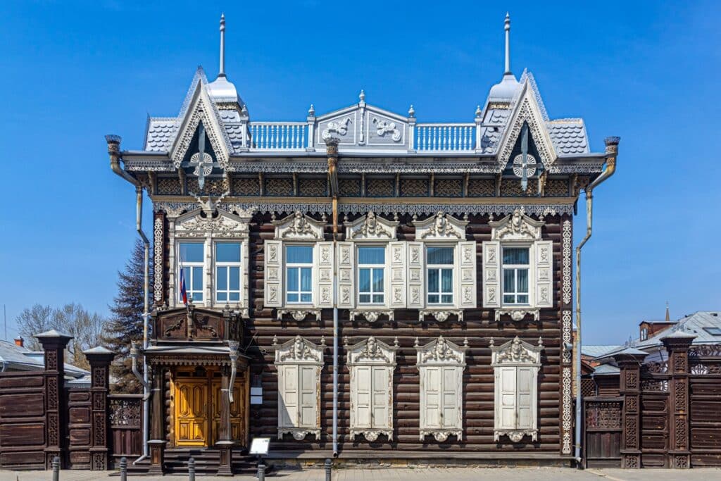 maison en bois d'Irkoutsk