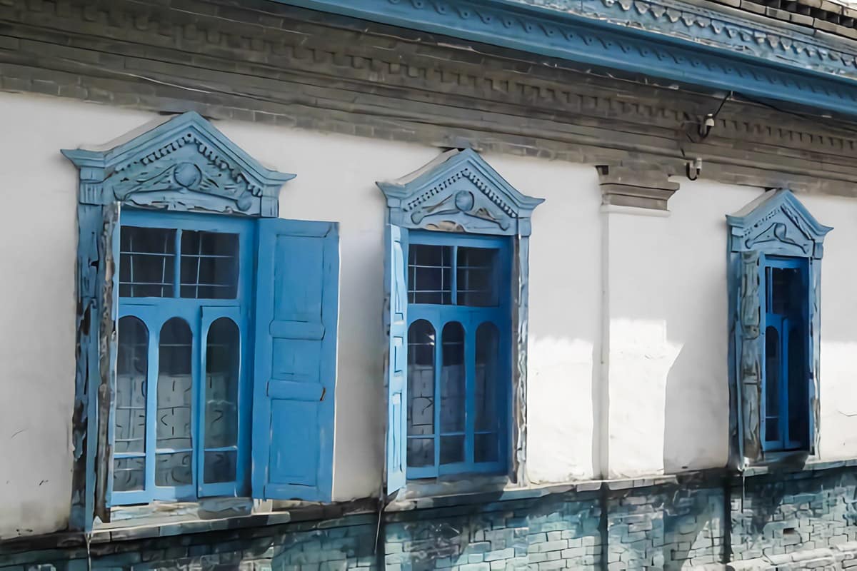 maison ouïghoure dans le Xinjiang