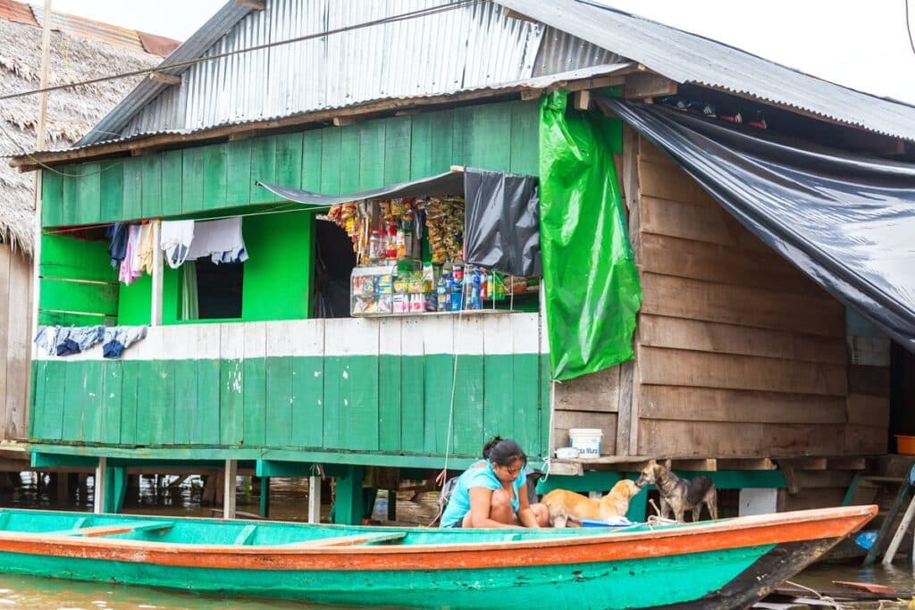 maison flottante à Belen