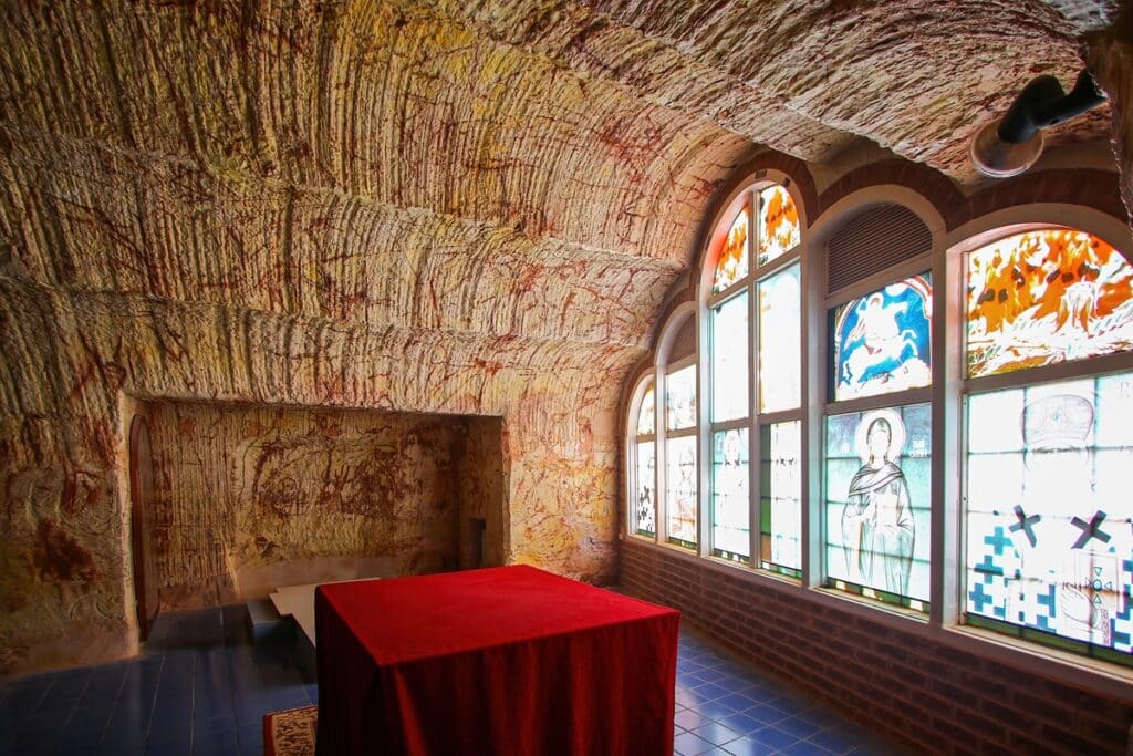 intérieur église de Coober Pedy