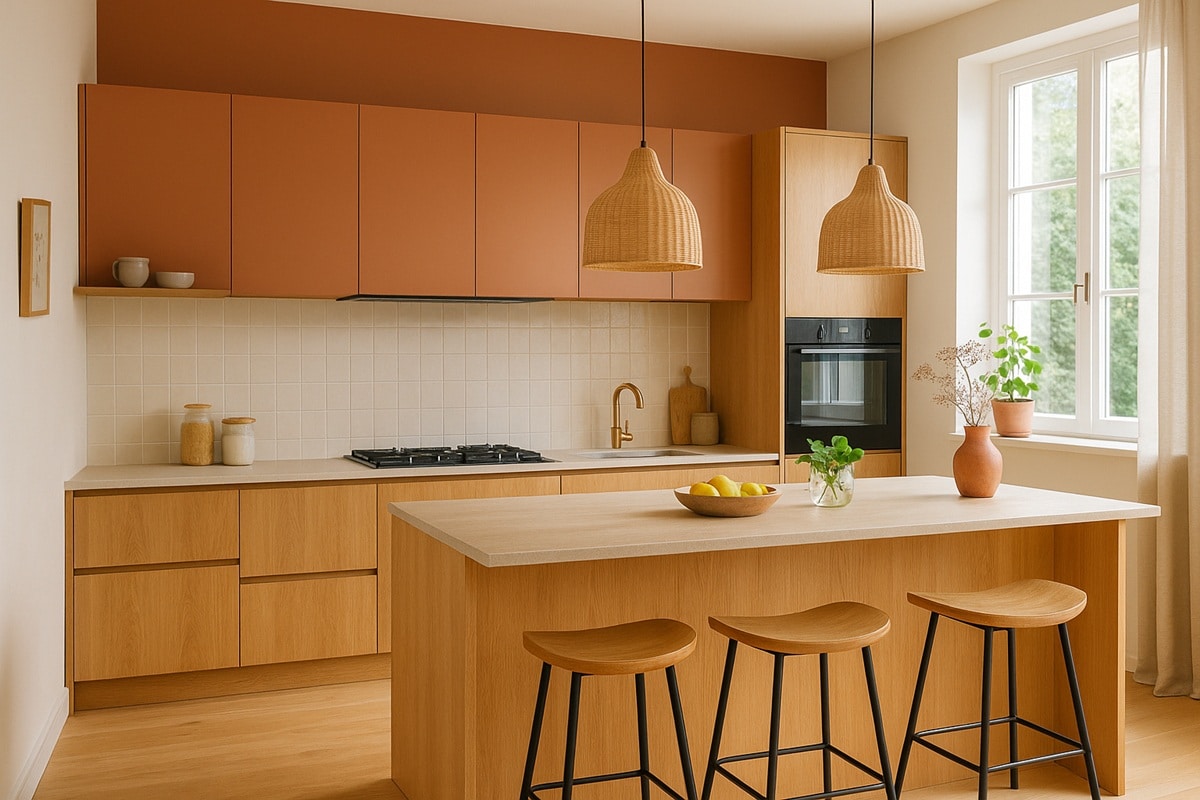 caractéristiques pour créer une cuisine contemporaine chaleureuse