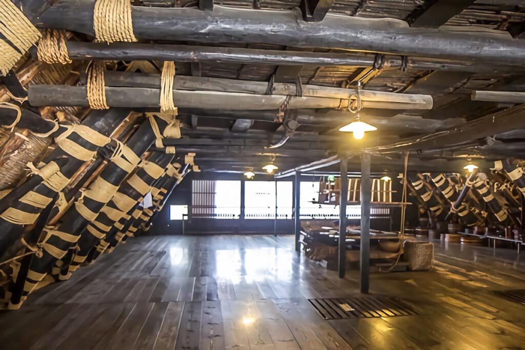 intérieur maison de style gasshō