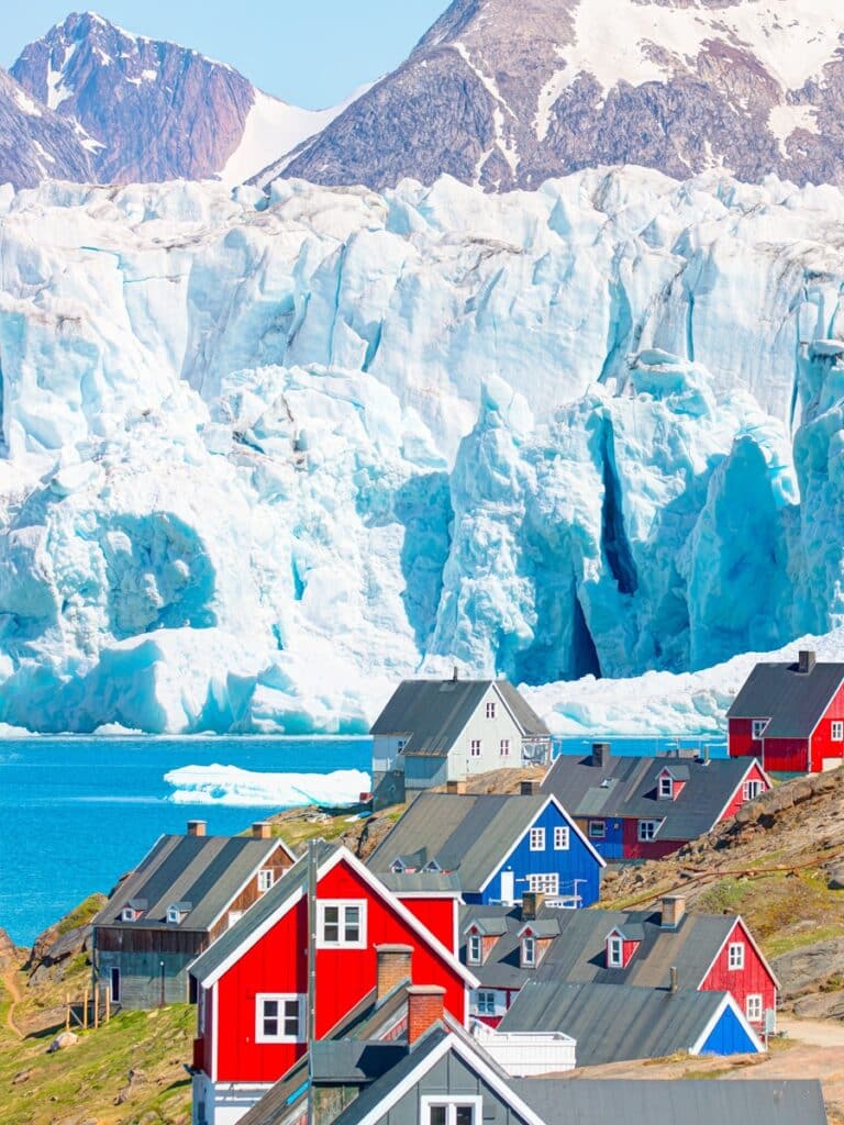 maisons colorées au Groenland