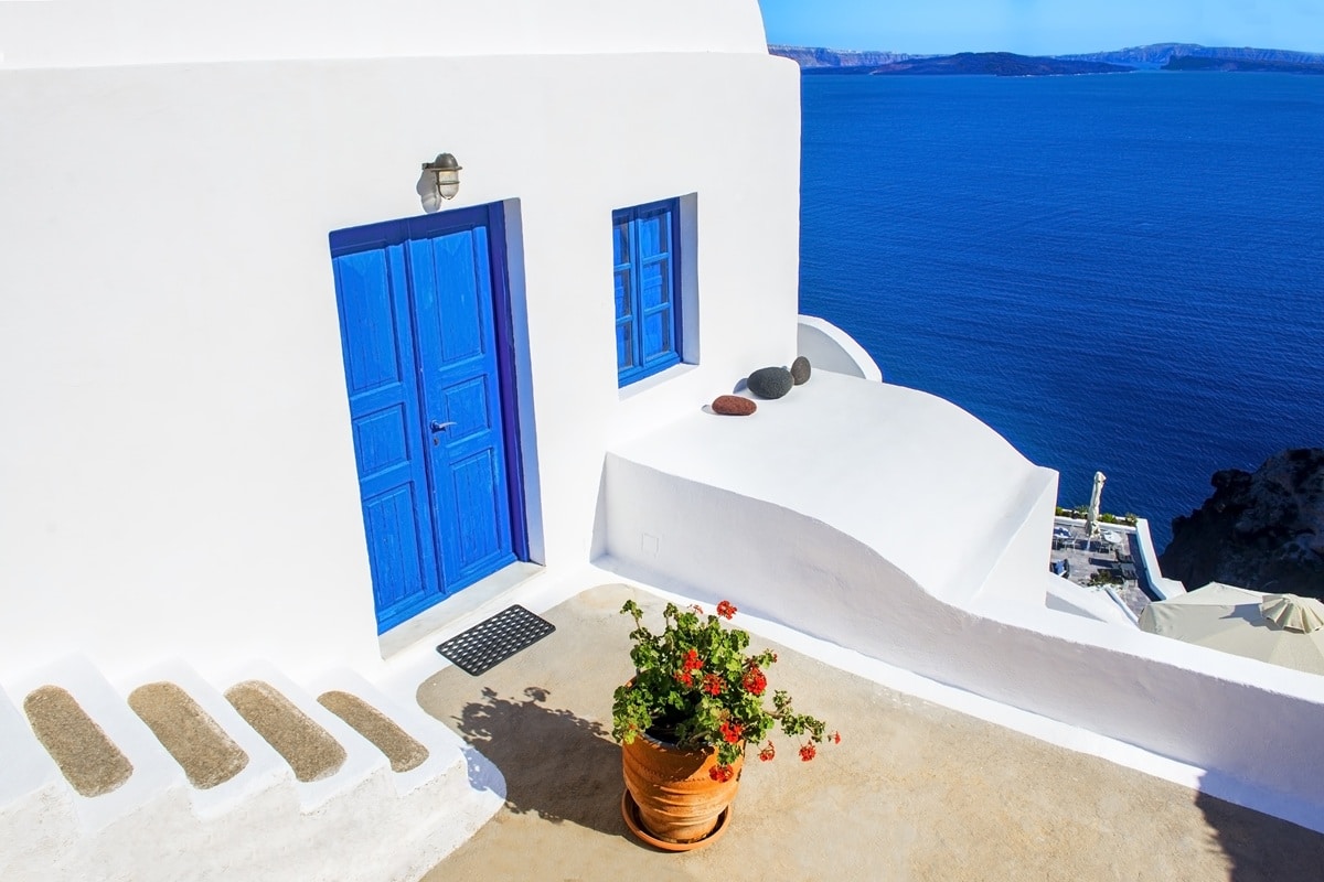 maison blanche typique des Cyclades